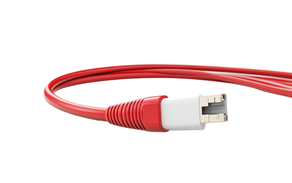 3d power cable on white background,png