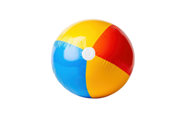 A beach ball on white background,png