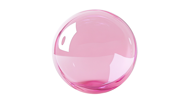 Shiny bubble transparent background