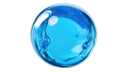 Shiny bubble transparent background