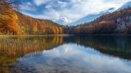 Lake in Plitvice Lakes National Park, Croatia