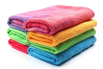 Soft and absorbent colored bath cotton towel with terry cloth texture