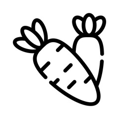 vegetable line icon