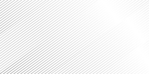 Fototapeta premium Vector gradient gray line abstract pattern Transparent monochrome striped texture, minimal background. Abstract background wave line elegant white striped diagonal line technology concept web texture.
