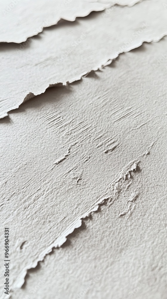 Poster textured close-up of paper with torn edges