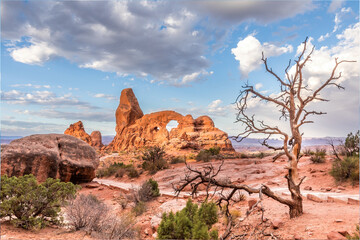 The Turret Arch in the Arches National Park, Utah USA © Martina