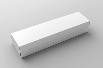White Cardboard Box on a Gray Surface