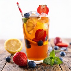 cocktail with berries