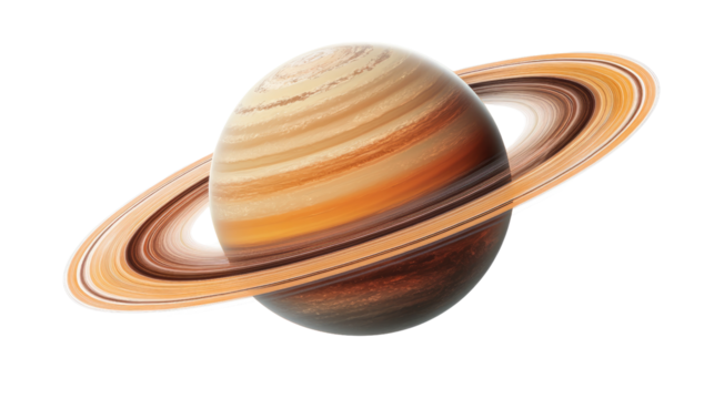 Saturn on a transparent background