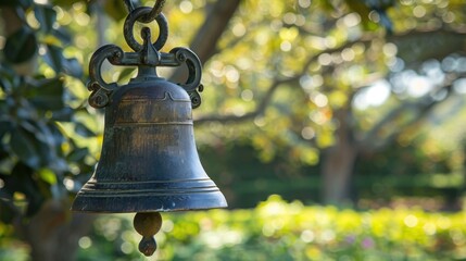 Obraz premium School Bell: This sound system announces the start and end of lessons and breaks, playing a key role in keeping the school day structured. 