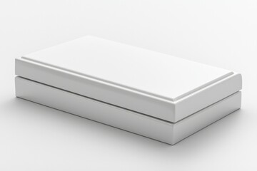 White Rectangular Box with Rounded Edges