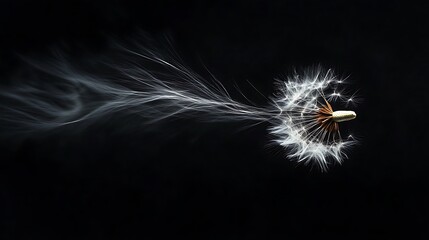 Fototapeta premium Dandelion Seeds Floating in the Air