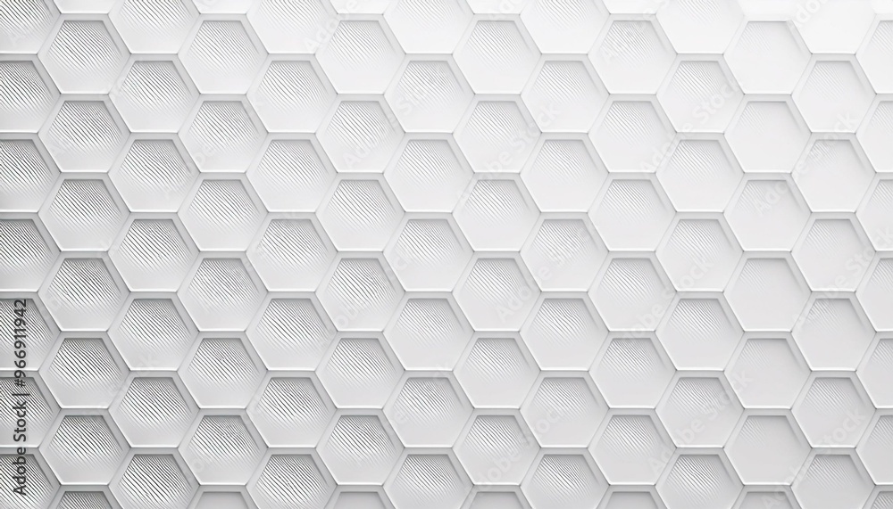 Poster white cube hexagon honeycomb background, some open with frame, flat lay top view from above with cop