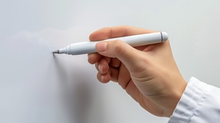 Whiteboard: A glossy, erasable surface for writing with dry-erase markers, commonly used for interactive lessons and easily removable notes.
