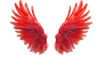 Angel wings on a transparent background