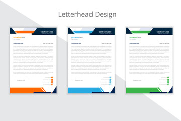 Modern and professional letterhead design template .