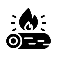 campfire glyph icon