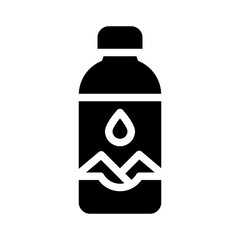 water bottle glyph icon