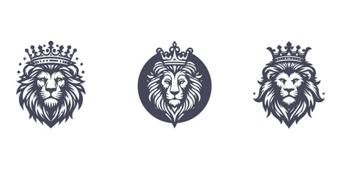 lion king design logo vector illustration