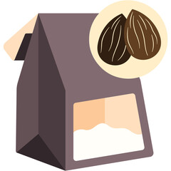 Almond Flour Illustration