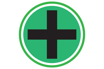 Obraz premium Green health icon