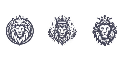 lion king design logo vector illustration