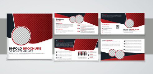 Bifold 8 pages square brochure design