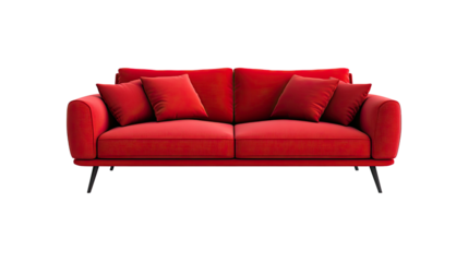 Sofa on transparent background