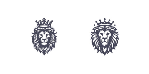lion king design logo vector illustration