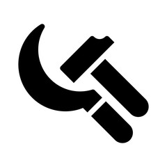 sickle glyph icon