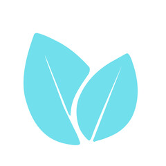 abstract leaf icons natural illustration