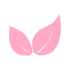 abstract leaf icons natural illustration