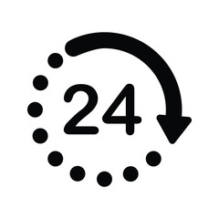 Availability, time, whole day icon.