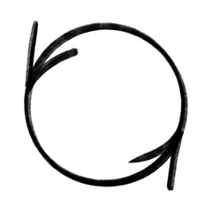 recycle circular arrow isolated icon