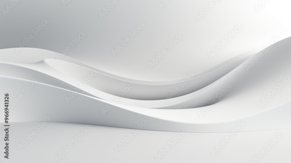 Wall mural free abstract white background minimal futuristic architectural space wallpaper