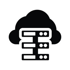 Cloud, storage icon.
