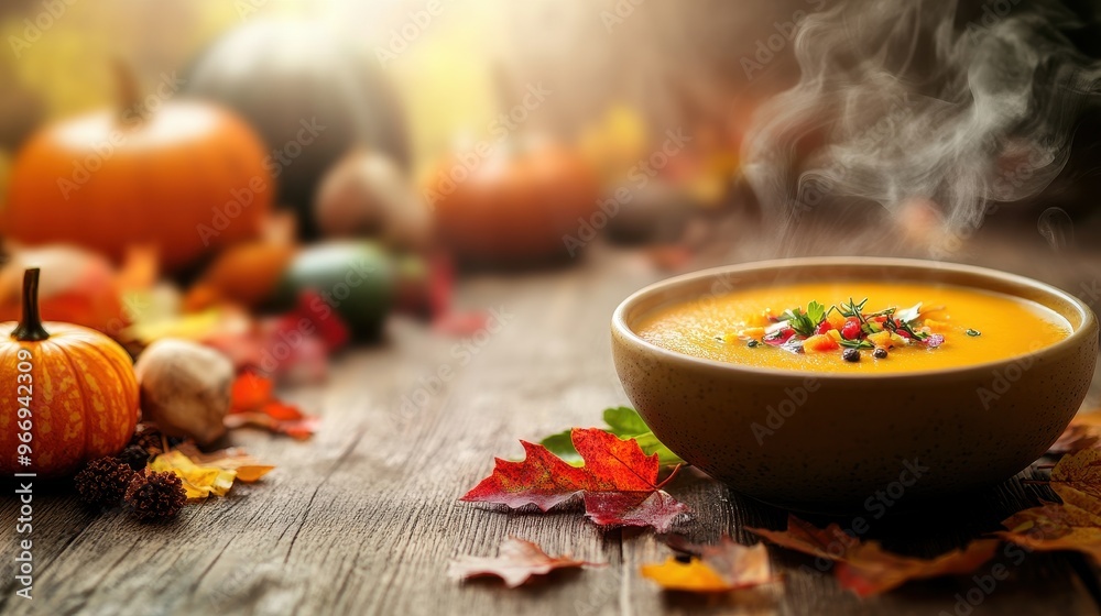 Canvas Prints warm and comforting autumn pumpkin soup