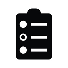 Survey, tasks, todo list icon.