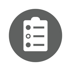 Survey, tasks, todo list icon.