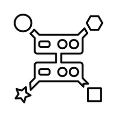 Variability, variety, big data icon. Outline vector.