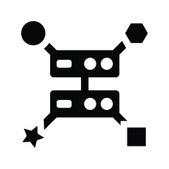 Variability, variety, big data icon.