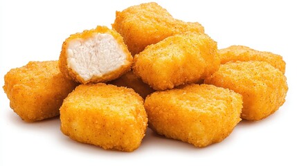 Crispy Chicken Nuggets Fast Food Appetizer Snack