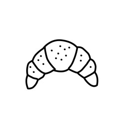 Bread thin line icon