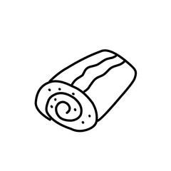 Bread thin line icon