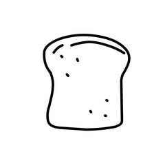 Bread thin line icon