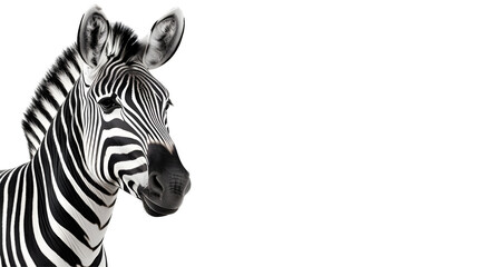 zebra head isolated