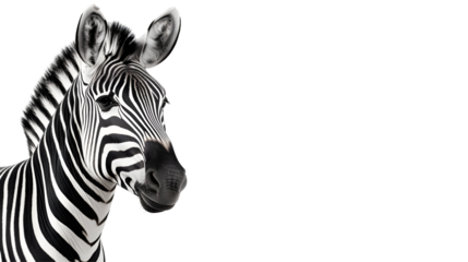 zebra head isolated