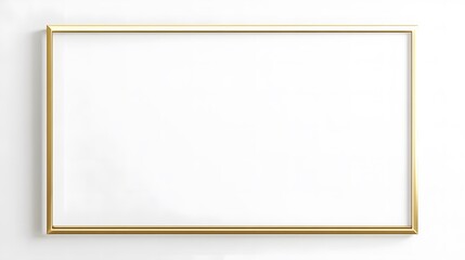 Fototapeta premium Minimalist beige background featuring a gold rectangular frame surrounded by dried pampas grass and delicate wildflowers. The soft, neutral tones create an elegant, nature-inspired aesthetic.