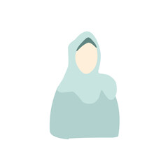 vector illustrations of hijab female characters