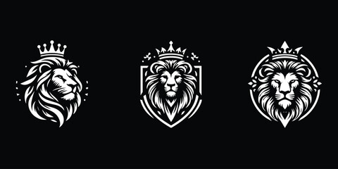 lion king design logo vector illustration